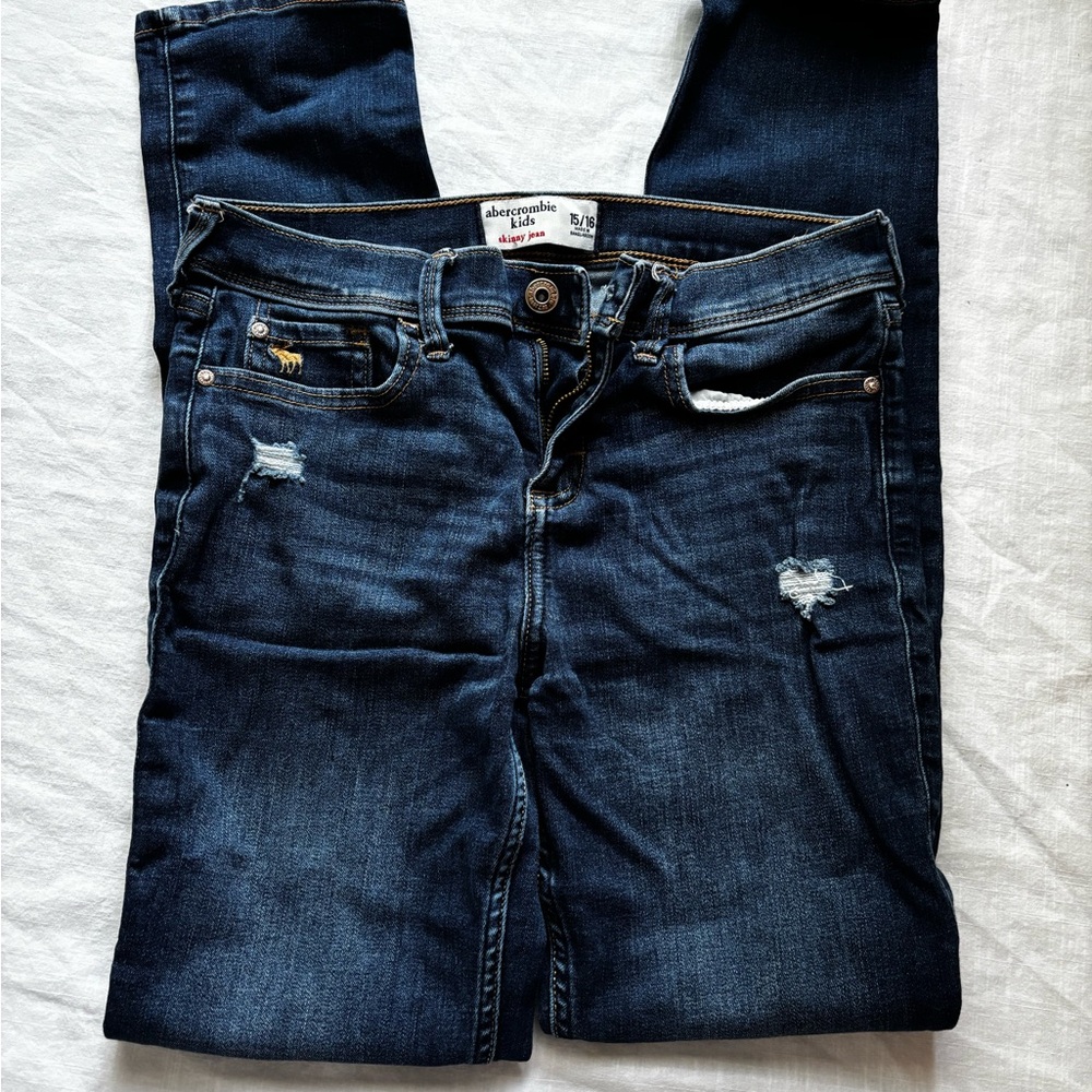 Abercrombie Kids Blue Jeggings Stretchy Denim